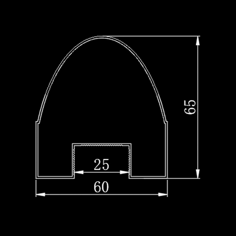 Aluminum profile for sliding door